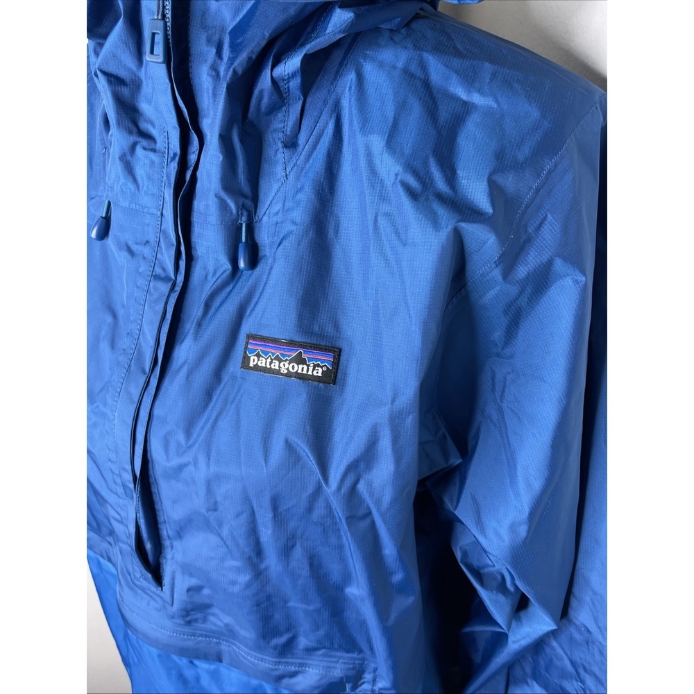 Patagonia Torrentshell Jacket Mens Blue Pullover H2No Rain Windbreaker XS - Picture 7 of 9